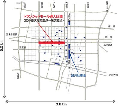 図　シミュレーション対象の道路ネットワーク